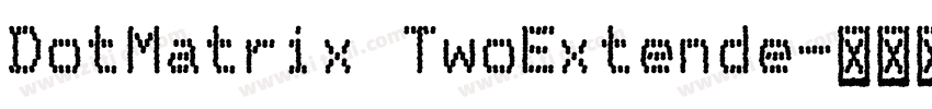 DotMatrix TwoExtende字体转换